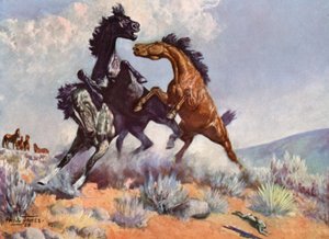 Smoky Het Koe Paard door Unbekannt Unbekannt